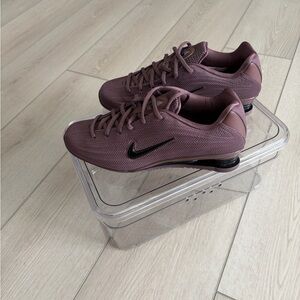 Nike Mauve Mesh Running Shoes with Black Swoosh Nike Shox Z